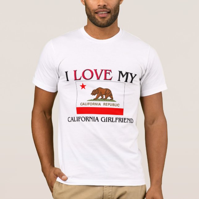 Camiseta Amo a mi novia de California (Anverso)