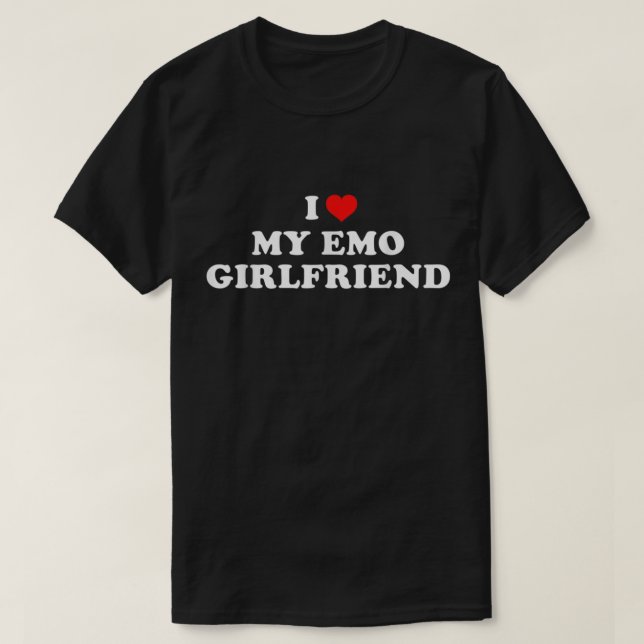 Camiseta Amo A Mi Novia De Emo (Diseño del anverso)