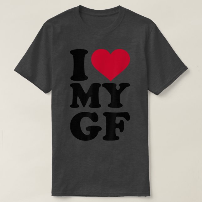Camiseta Amo a mi novia de GF (Diseño del anverso)