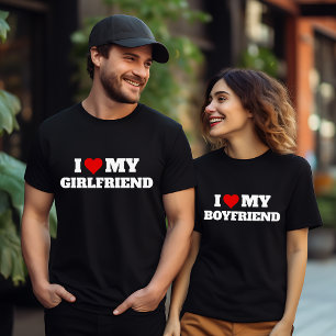 Camiseta Amo a mi novia Día de San Valentín Corazón