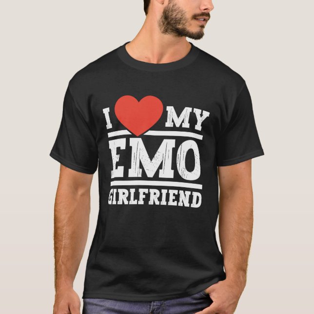 Camiseta Amo a mi novia emo chicas (Anverso)