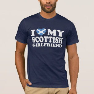 Camiseta Amo a mi novia escocesa