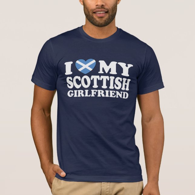 Camiseta Amo a mi novia escocesa (Anverso)