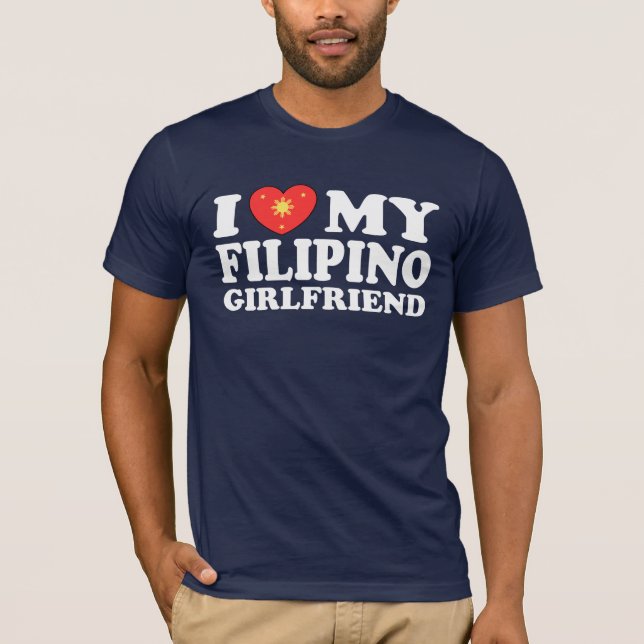 Camiseta Amo A Mi Novia Filipina (Anverso)
