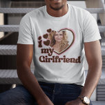 Camiseta Amo A Mi Novia Foto Marrón Rosa<br><div class="desc">¿Buscando un regalo único y romántico? ¡No busque más allá de esta camiseta de fotos de la personalizado I Love My Girlfriend! Simplemente sube una foto tuya, y la imprimiremos en una camisa para ti. Esta camisa es perfecta para aniversarios, El día de San Valentín o cualquier otra ocasión especial....</div>