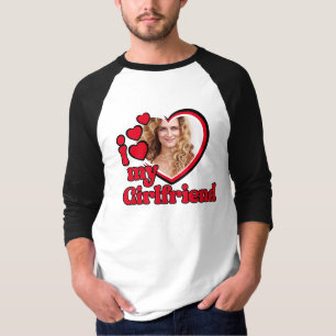 Camiseta Amo a mi novia Foto personalizada
