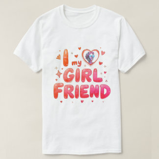 Camiseta Amo a mi novia Foto personalizada