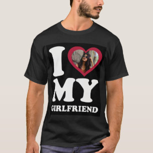 Camiseta Amo a mi novia - foto privada negra