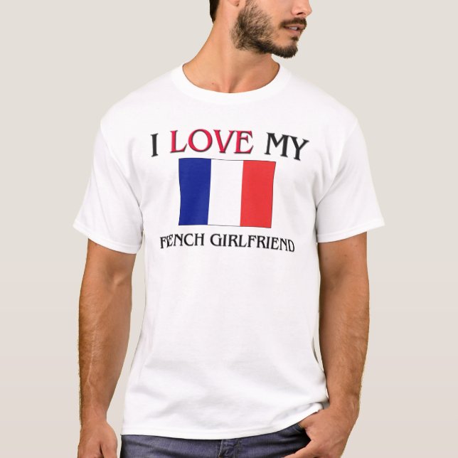 Camiseta Amo a mi novia francesa (Anverso)