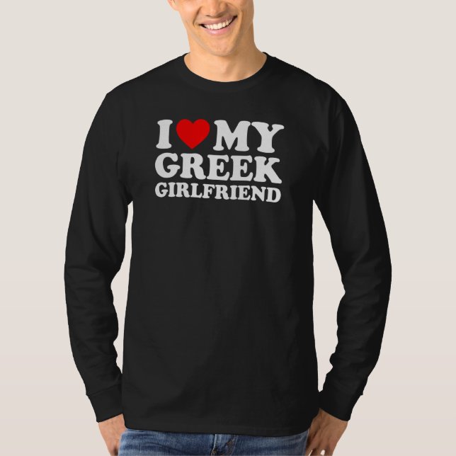 Camiseta Amo a mi novia griega (Anverso)