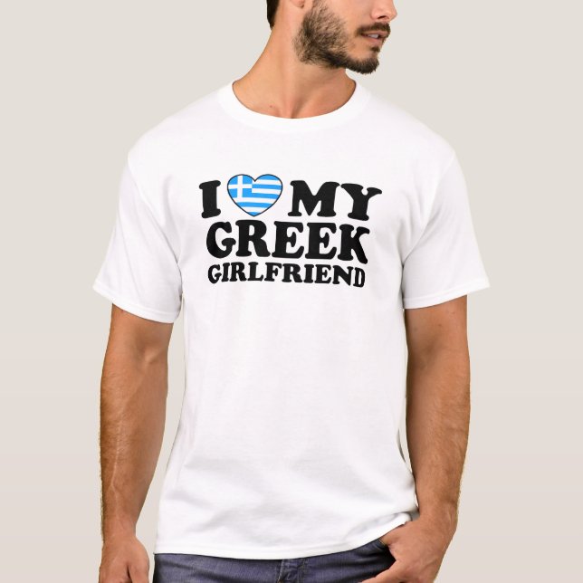 Camiseta Amo A Mi Novia Griega (Anverso)