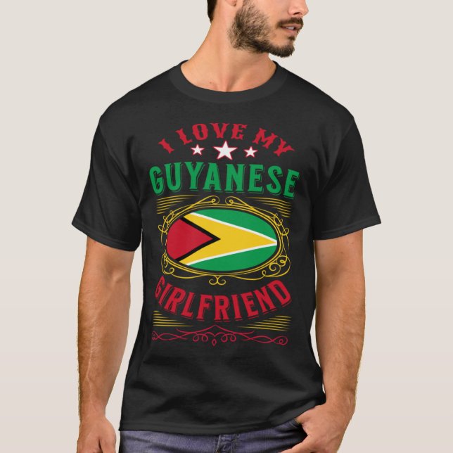 Camiseta Amo a mi novia guyanesa (Anverso)