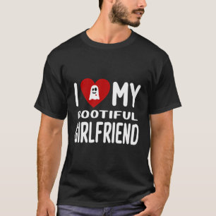 Camiseta Amo A Mi Novia Halloween Bootiful I Heart My
