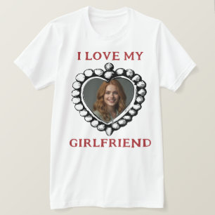 Camiseta Amo a mi novia Heart Photo