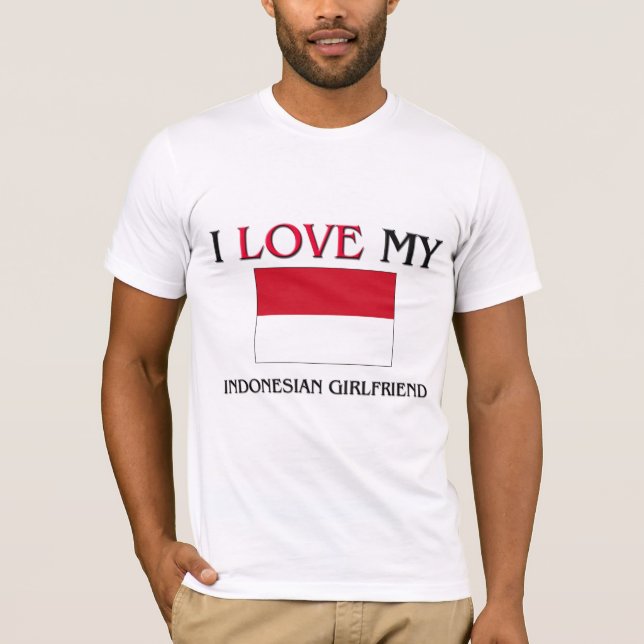 Camiseta Amo a mi novia indonesia (Anverso)