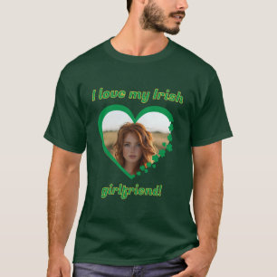 Camiseta Amo a mi novia irlandesa St Patrick's Shamrock