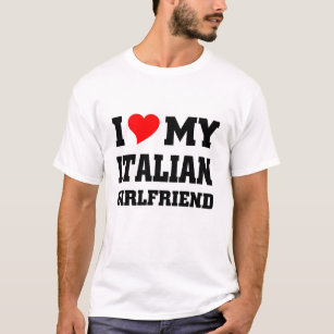 Camiseta Amo a mi novia italiana