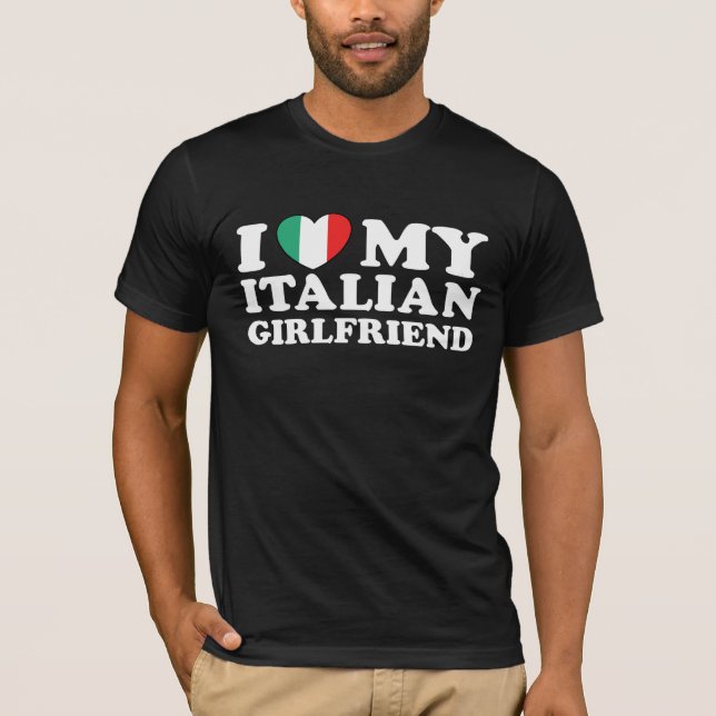 Camiseta Amo A Mi Novia Italiana (Anverso)