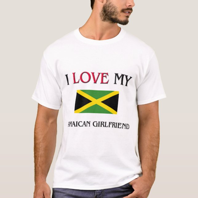 Camiseta Amo A Mi Novia Jamaiquina (Anverso)