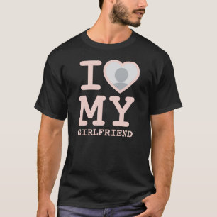 Camiseta Amo A Mi Novia Más Que Nunca Foto Rosa