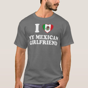 Camiseta Amo a mi novia mexicana Bandera de México Latinx P