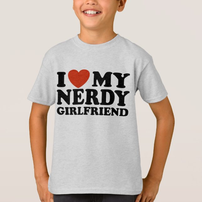 Camiseta Amo A Mi Novia Nerdy (Anverso)