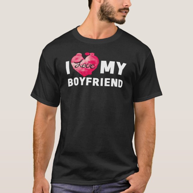 Camiseta Amo A Mi Novia Novia Pareja (Anverso)