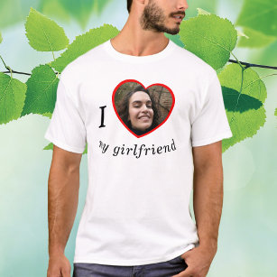 Camiseta Amo a mi novia Novia Personalizado de foto
