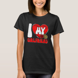 Camiseta Amo a mi novia pareja de San Valentín
