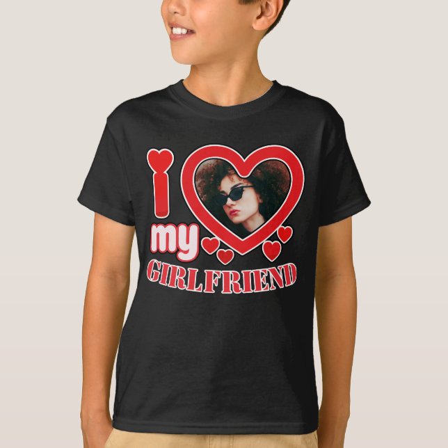 Camiseta Amo A Mi Novia Personalizada (Anverso)