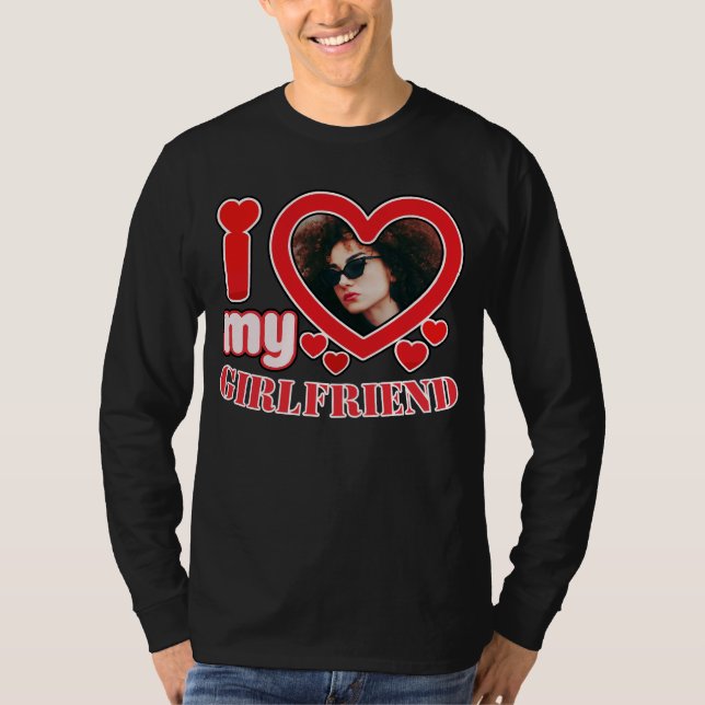 Camiseta Amo A Mi Novia Personalizada (Anverso)