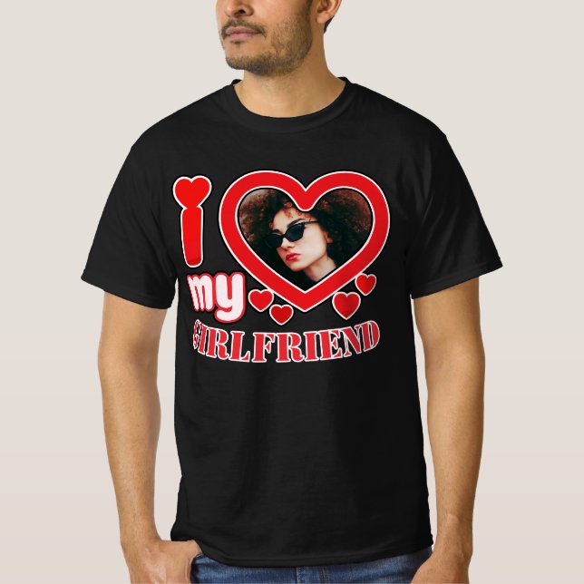 Camiseta Amo A Mi Novia Personalizada (Anverso)