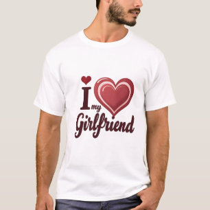 Camiseta Amo a mi novia personalizado