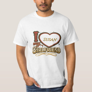 Camiseta Amo a mi novia personalizado