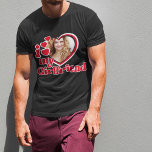 Camiseta Amo a mi novia Personalizado Black<br><div class="desc">Amo la camiseta de mi novia - sube una foto desde dentro del corazón</div>