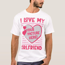 Camiseta Amo a mi novia Personalizado tu foto