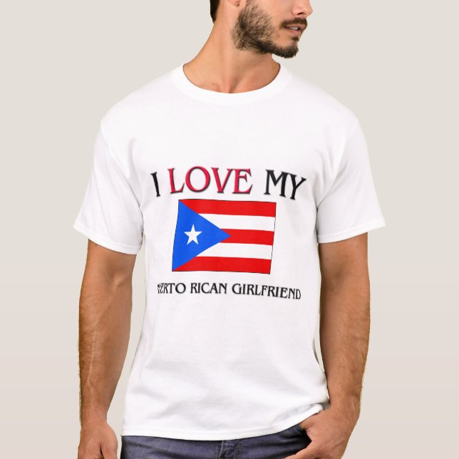 Camiseta Amo A Mi Novia Puertorriqueña (Anverso)