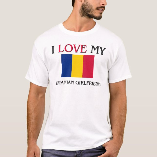 Camiseta Amo a mi novia rumana (Anverso)