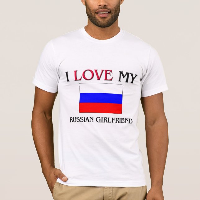 Camiseta Amo a mi novia rusa (Anverso)
