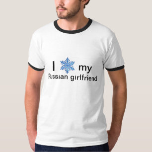 Camiseta Amo a mi novia rusa