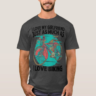 Camiseta Amo A Mi Novia Tanto Como A Meter En Bicicleta