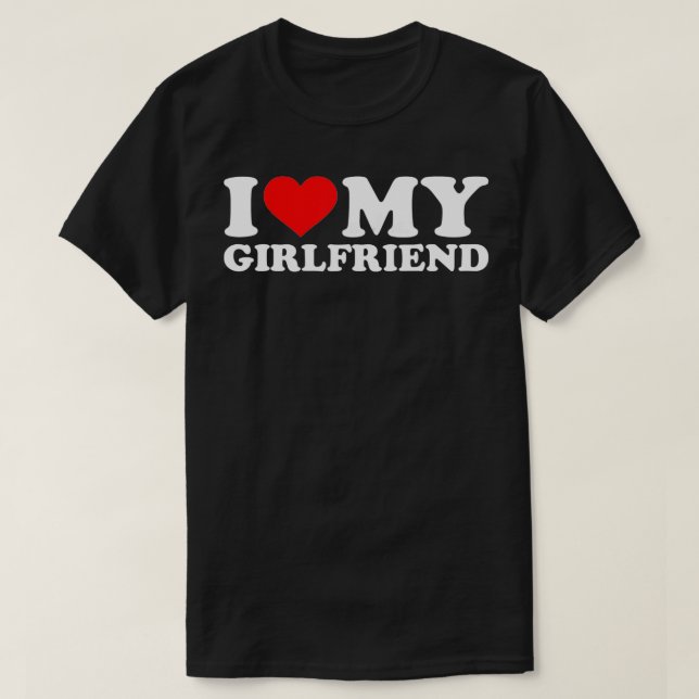 Camiseta Amo A Mi Novia Tshirt Funny Valentine Red He (Diseño del anverso)