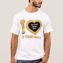 Amo a mi novia Valentine T-Shirt, Personalizado de