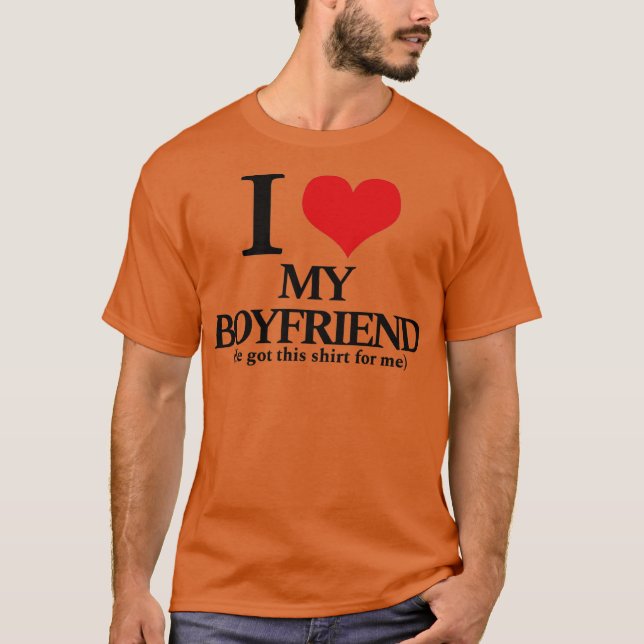 Camiseta Amo a mi novio (Anverso)