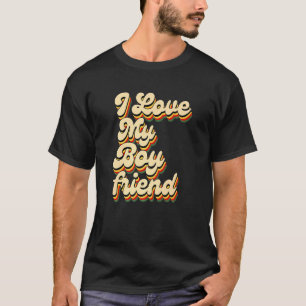 Camiseta Amo a mi novio 60s 70s Retro Vintage