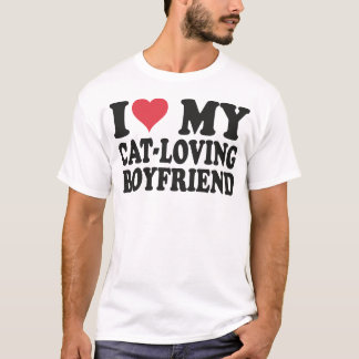 Camiseta Amo A Mi Novio Amante Del Gato