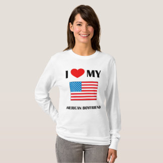 Camiseta Amo a mi novio americano