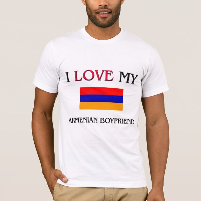 Camiseta Amo a mi novio armenio (Anverso)