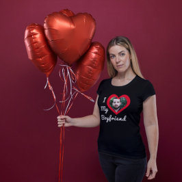 Camiseta Amo a mi novio Bae Foto personalizada personalizad