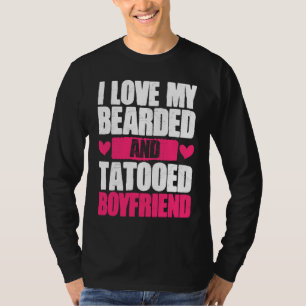 Camiseta Amo a mi novio barbudo y tatuado novia